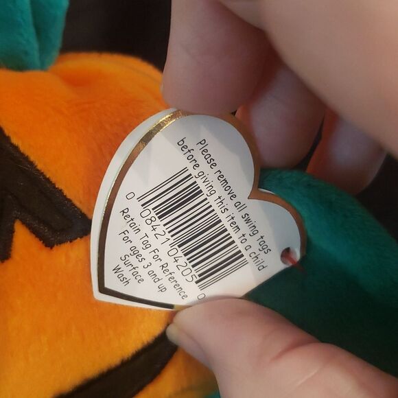 Vintage 1998 Ty Beanie Baby PUMKIN the Pumpkin - Picture 4 of 7